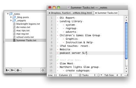 textmate power editing for the mac