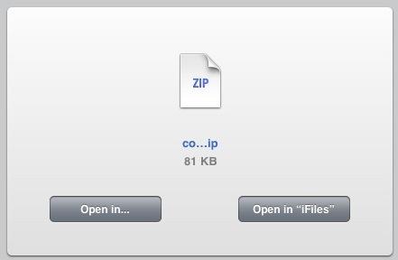 open in ifiles safari