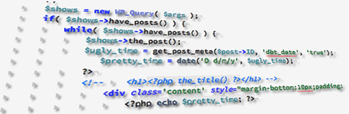 Wordpress code skew
