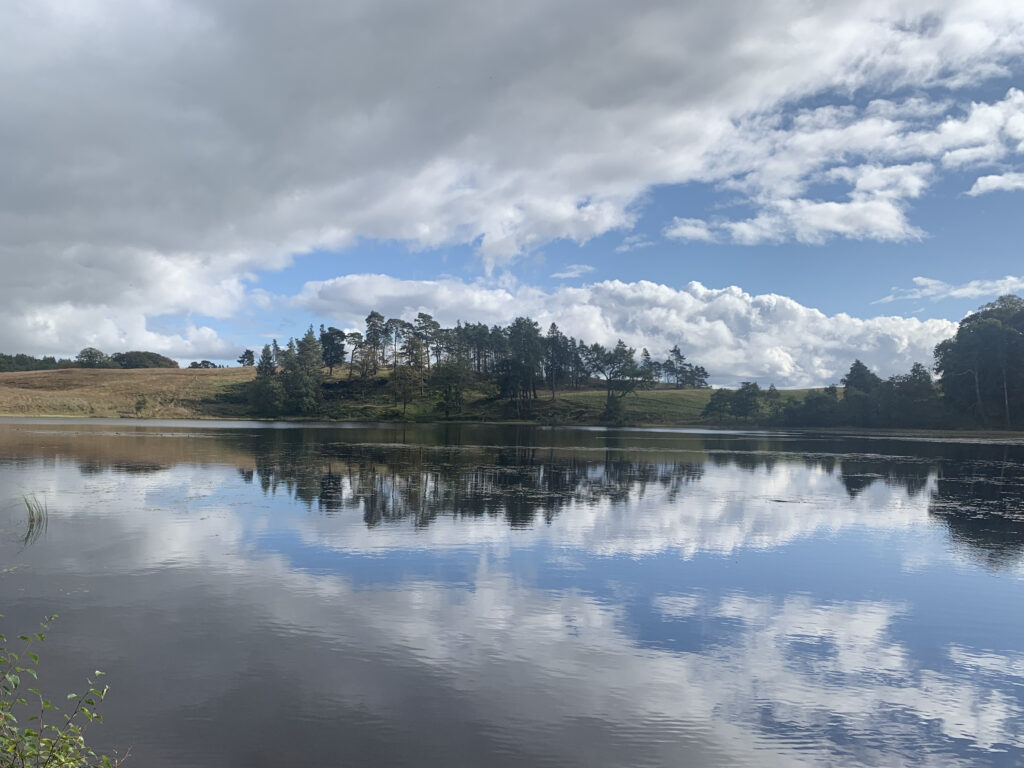 Loch Ardinning, reflected clouds