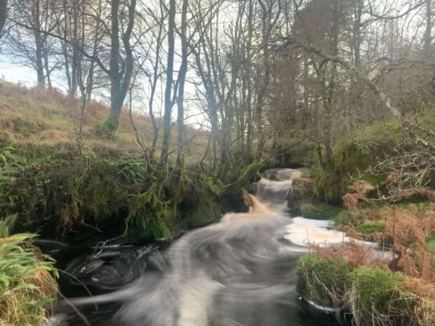 The Black Linn burn - long exposure